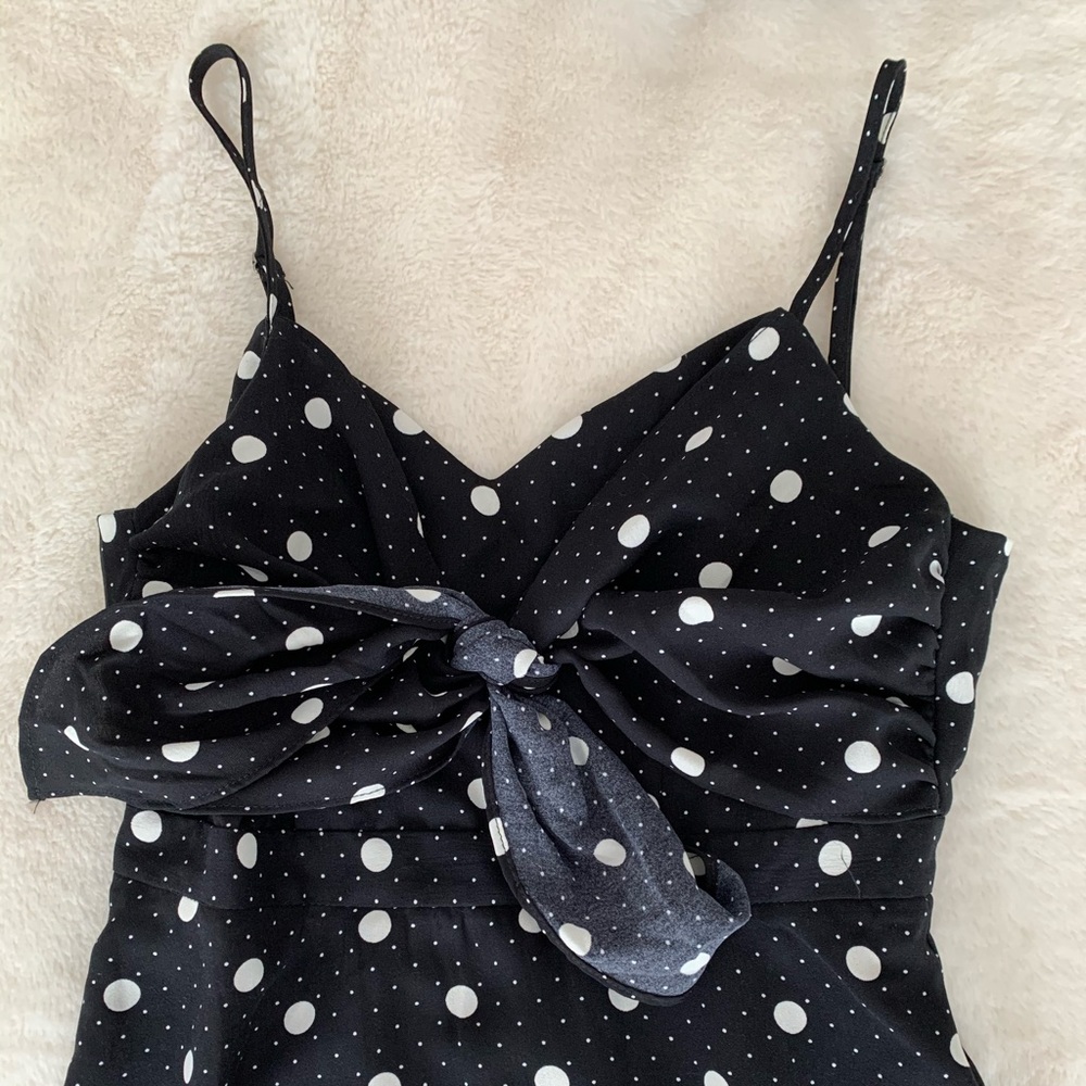 Polka dot midi dress